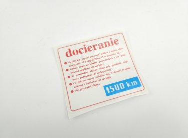 NAKLEJKA DOCIERANIE WFM OSA M50 WFM OSA M52