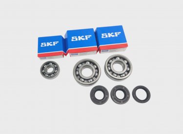 ŁOŻYSKA SKF SIMMERINGI KOMPLET WSK 175, SHL GAZELA